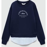 Besticktes Sweatshirtkleid von Mango Kids