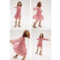 Blumenkleid mit Rüschen von Mango Kids