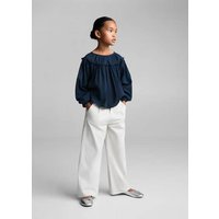 Bluse mit aufgestickten Tupfen von Mango Kids