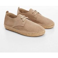 Espadrilles aus Rauleder mit Schnürsenkeln Espadrilles aus Rauleder mit Schnürsenkeln von Mango Kids