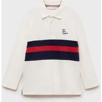 Gemustertes Baumwoll-Poloshirt von Mango Kids