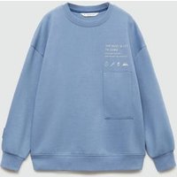 Gemustertes Baumwoll-Sweatshirt von Mango Kids