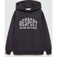 Gemustertes Kapuzen-Sweatshirt von Mango Kids