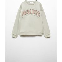 Gemustertes Sweatshirt mit Aufschrift von Mango Kids