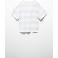 Gestreiftes Baumwoll-Shirt von Mango Kids