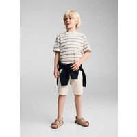 Gestreiftes Baumwoll-Shirt von Mango Kids