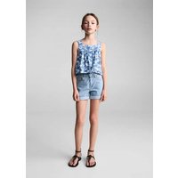 Jeansshorts mit Rollsaum von Mango Kids