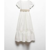 Leinenkleid mit Schleife von Mango Kids