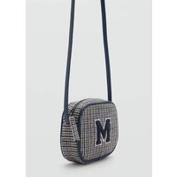 Kombinierte Tasche mit Hahnentrittmuster von Mango Kids