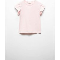 Kurzärmliges T-Shirt mit Rüschen von Mango Kids