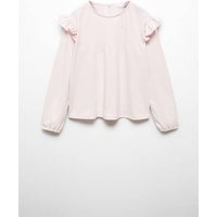 Langärmlies T-Shirt mit Rüschen von Mango Kids