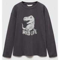 Langärmliges Print-T-Shirt Langärmliges Print-T-Shirt von Mango Kids
