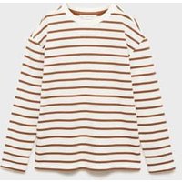 Langärmliges T-Shirt mit Streifen von Mango Kids