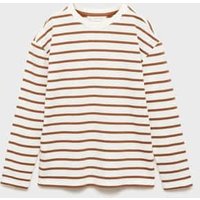 Langärmliges T-Shirt mit Streifen Langärmliges T-Shirt mit Streifen von Mango Kids