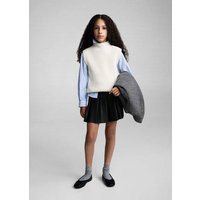 Mini-Faltenrock mit Leder-Effekt Mini-Faltenrock mit Leder-Effekt von Mango Kids