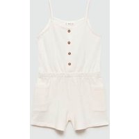 Kurzer Baumwoll-Jumpsuit von Mango Kids