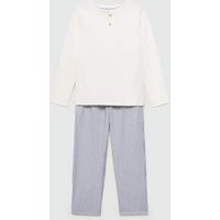 Langer Pyjama mit Streifen von Mango Kids