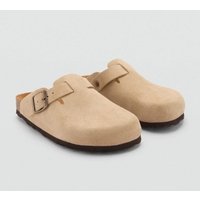 Leder-Clogs mit Schnalle von Mango Kids