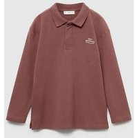 Poloshirt mit Stickdetail von Mango Kids