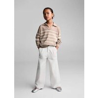 Gestreifter Pullover mit Polokragen von Mango Kids