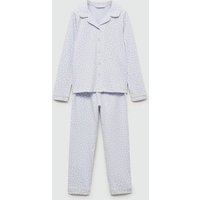 Baumwoll-Pyjama mit Blumenmuster von Mango Kids