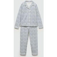 Baumwoll-Pyjama mit Blumenmuster von Mango Kids