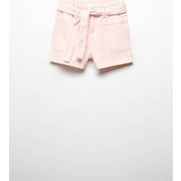 Paperbag-Shorts mit Gürtel von Mango Kids