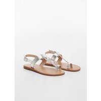 Riemen-Sandale im Metallic-Look Riemen-Sandale im Metallic-Look von Mango Kids
