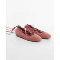 Riemen-Ballerina aus Leder von Mango Kids