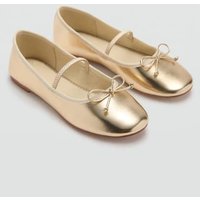 Ballerinas mit Metallic-Riemen von Mango Kids