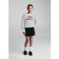 Gestreiftes Sweatshirt mit Text von Mango Kids