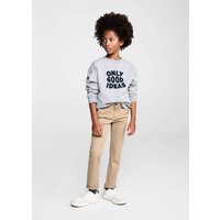 Baumwoll-Sweatshirt mit Stickdetail von Mango Kids