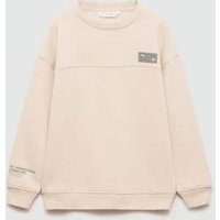 Gemustertes Sweatshirt mit Patch von Mango Kids