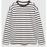 Langärmliges T-Shirt mit Streifen von Mango Kids