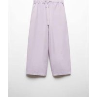 Wideleg-Leinenhose von Mango Kids