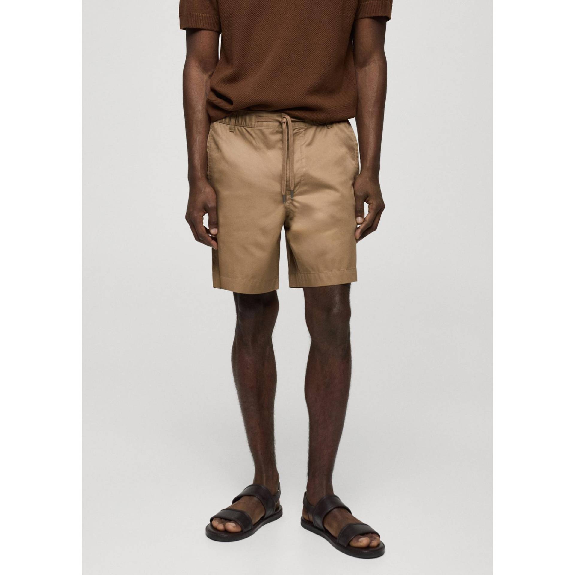 Bermuda Shorts Herren Beige  38 von Mango Man