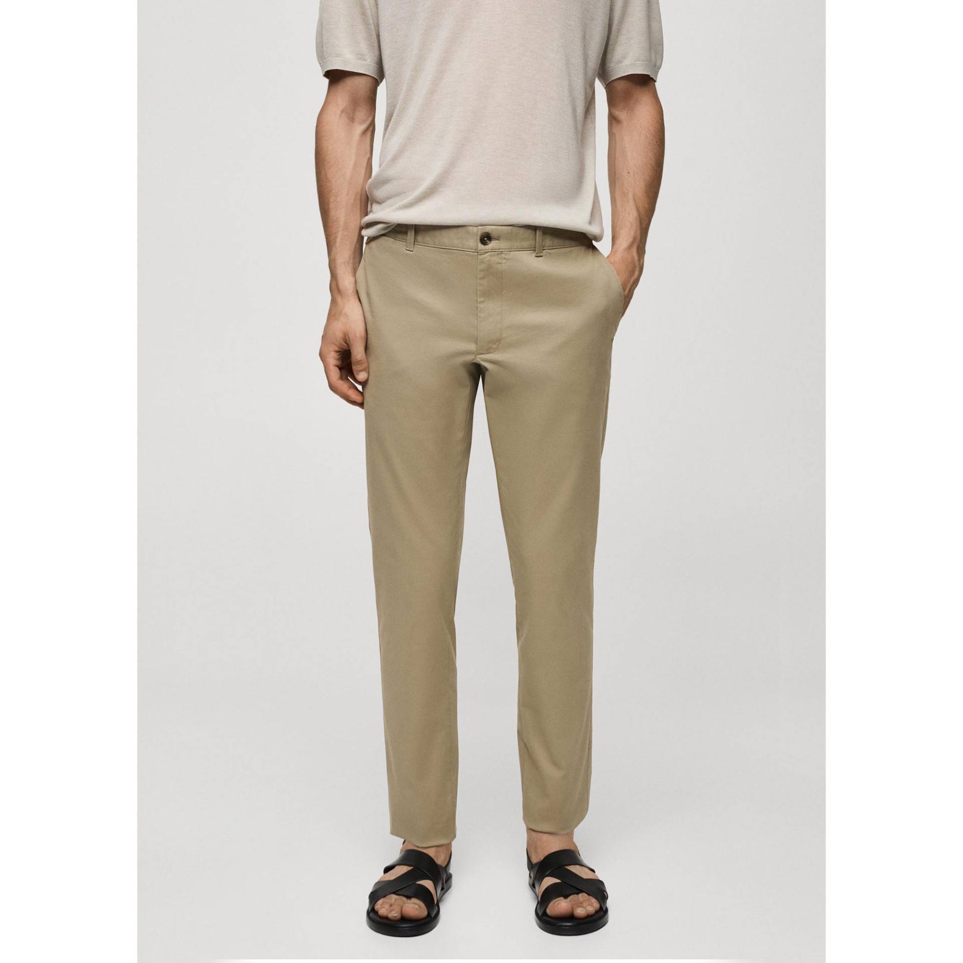 Hose Herren Beige  36 von Mango Man