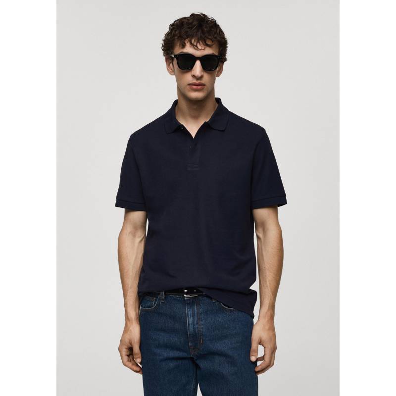 Poloshirt, Kurzarm Herren Marine M von Mango Man