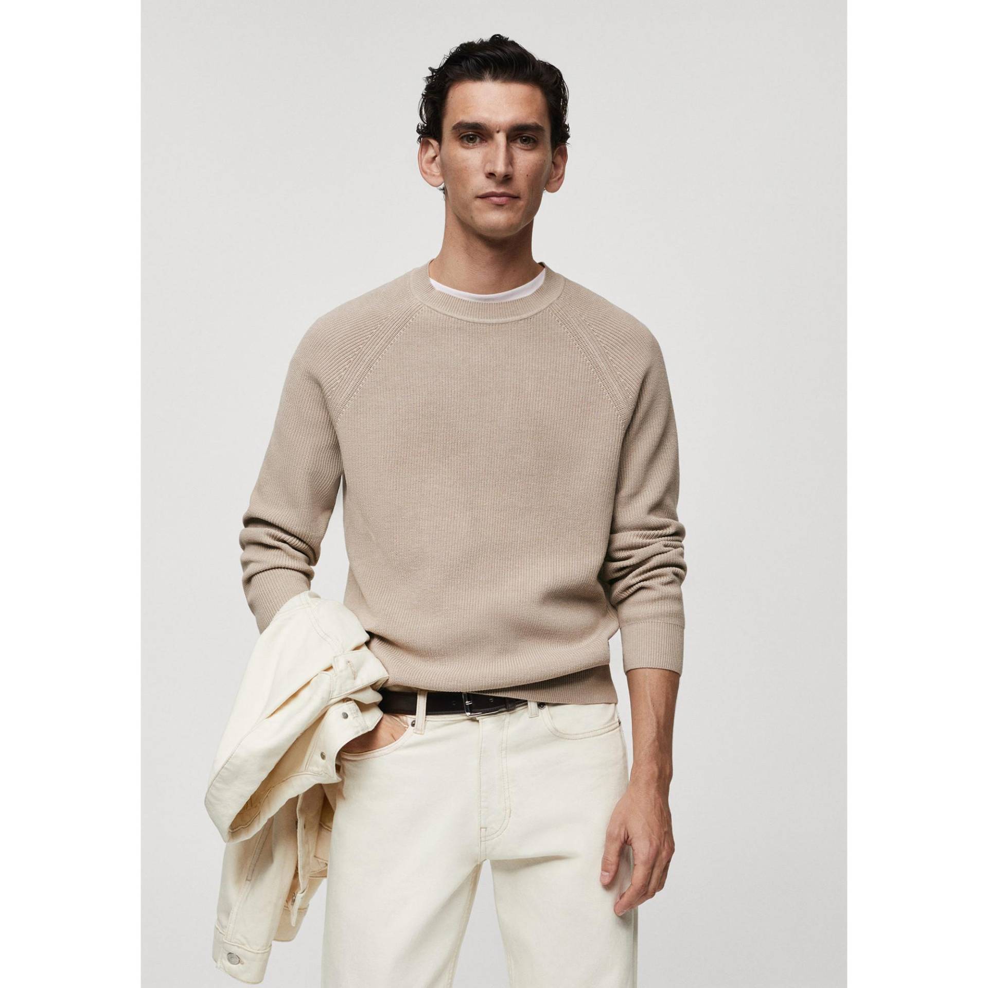 Sweatshirt Herren Nebelgrau 23 von Mango Man