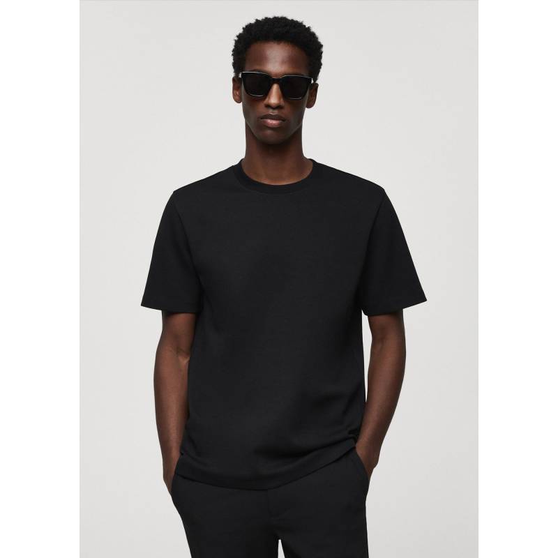 T-shirt Herren Black L von Mango Man