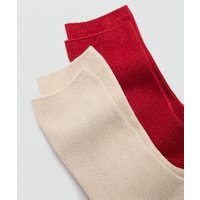 2er-Pack Lurex-Socken von Mango