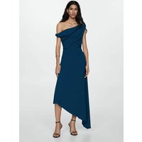 Asymmetrisches Kleid mit Raffdetails von Mango