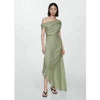 Asymmetrisches Kleid mit Raffdetails Asymmetrisches Kleid mit Raffdetails von Mango
