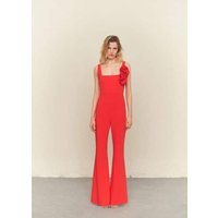 Ausgestellter Jumpsuit mit Maxi-Blumen von Mango