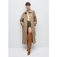 Baumwoll-Trenchcoat mit Hemdkragen von Mango