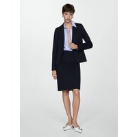 Bleistiftrock aus Romanit-Jersey mit Schlitz Bleistiftrock aus Romanit-Jersey mit Schlitz von Mango