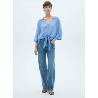 Bluse mit Trompetenärmeln und Schleife Bluse mit Trompetenärmeln und Schleife von Mango