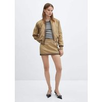 Bomberjacke mit Ledereffekt im Used-Look Bomberjacke mit Ledereffekt im Used-Look von Mango