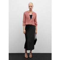 Melierter Lurex-Cardigan mit Lochmuster von Mango