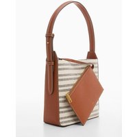 Gemusterte Shopper Bag von Mango